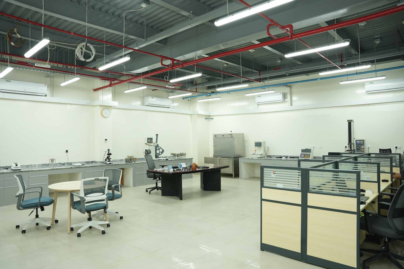In-house quality assurance and testing laboratory at the KEZAD plant